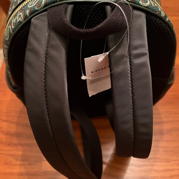 Coach Court Backpack Monogram NWT Green - Picture 6 of 10